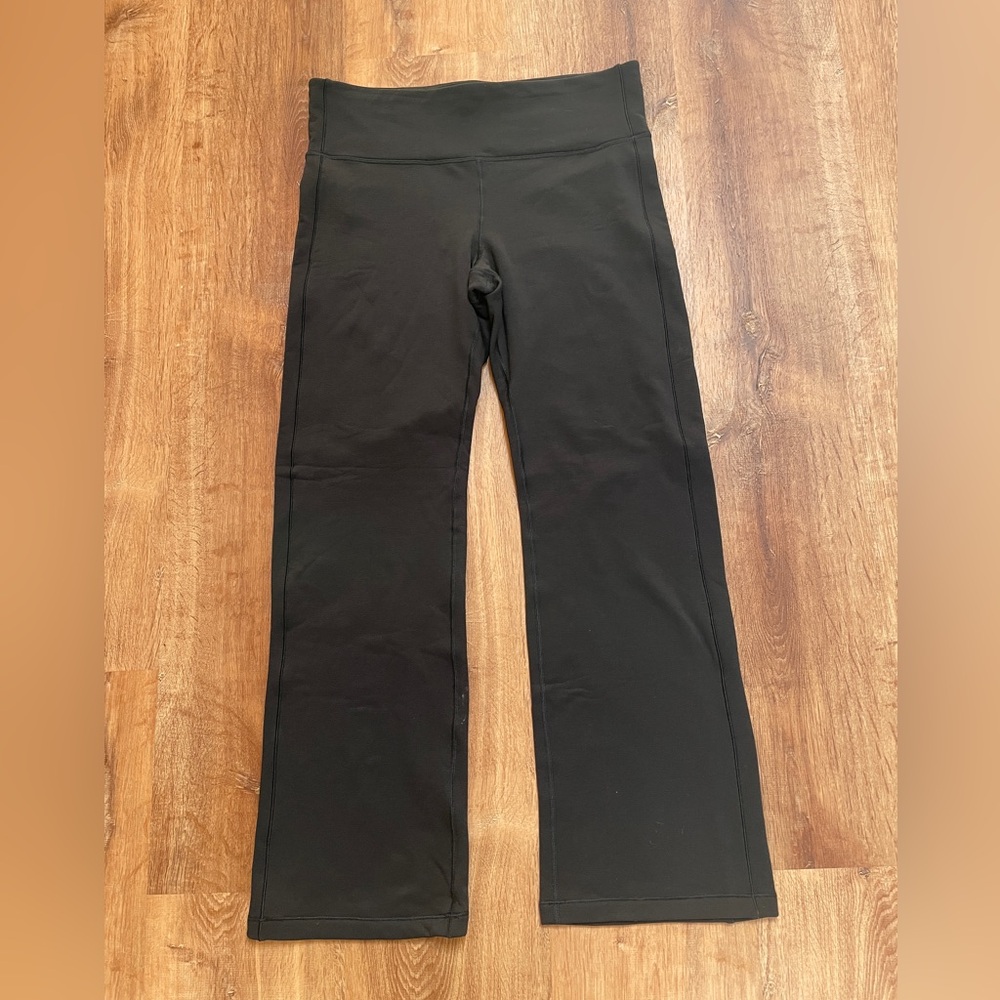 Athleta Altitude Edge Pants Size XL Black Fleece Lined Straight Leg Pocket Soft#